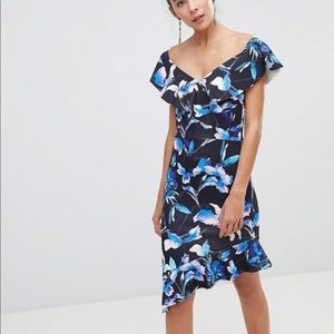 Off shoulder midi dress